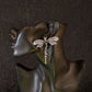 Vintage Dragonfly Stud Earrings – Antique Finish Anti-Tarnish Design
