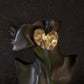 Elegant Wire Petal Pearl Stud Earrings
