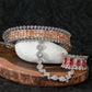 Gold AD Bracelet with Attached Finger Ring | Bridal Hand Accessory
