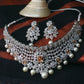 Designer Pearl and Stone Choker Set with Earrings