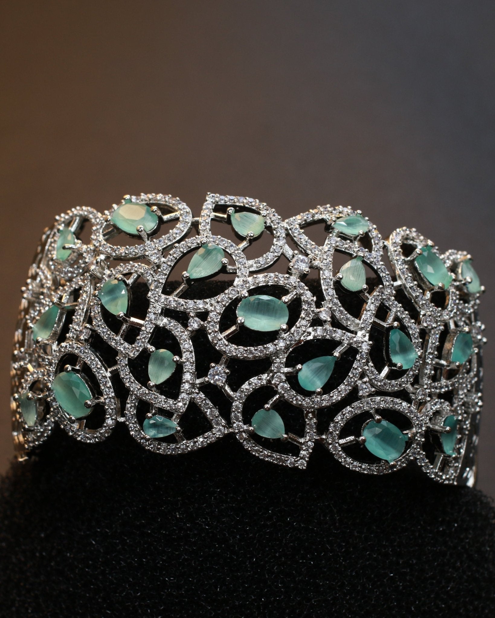 Aqua Bloom Designer Bracelet - Maxiblink