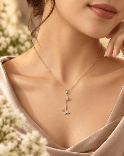 Butterfly Duo Lariat Necklace - Maxiblink