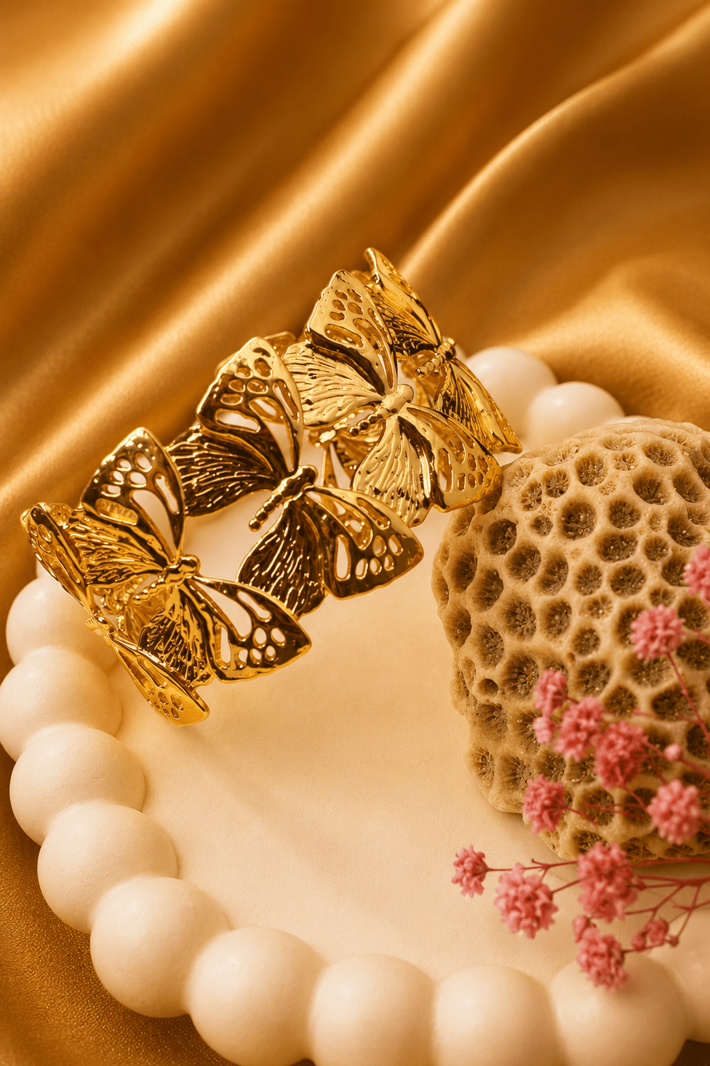 Butterfly Garden Link Cuff Bracelet - Maxiblink