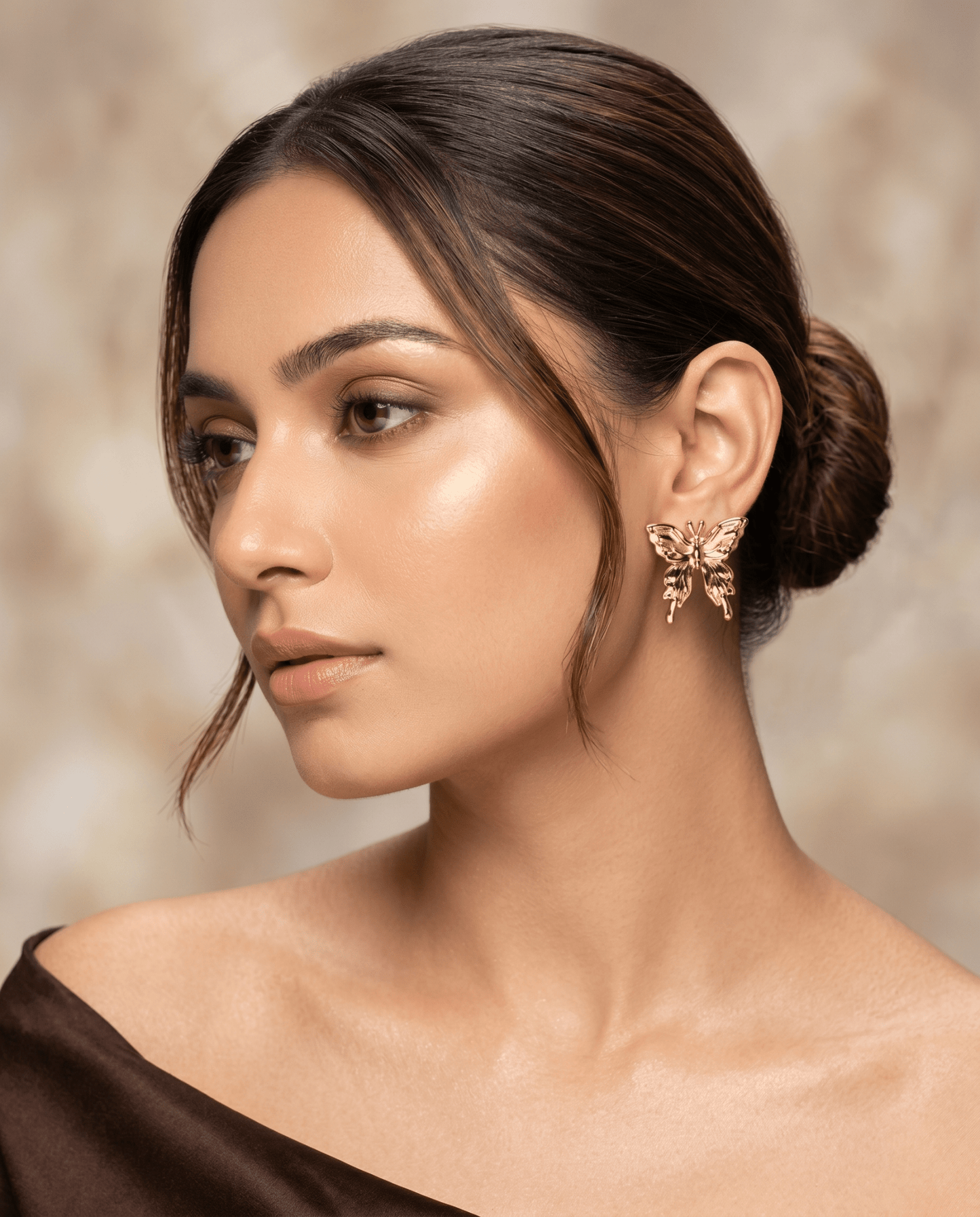 Butterfly Stud Earrings – 18K Gold Plated - Maxiblink