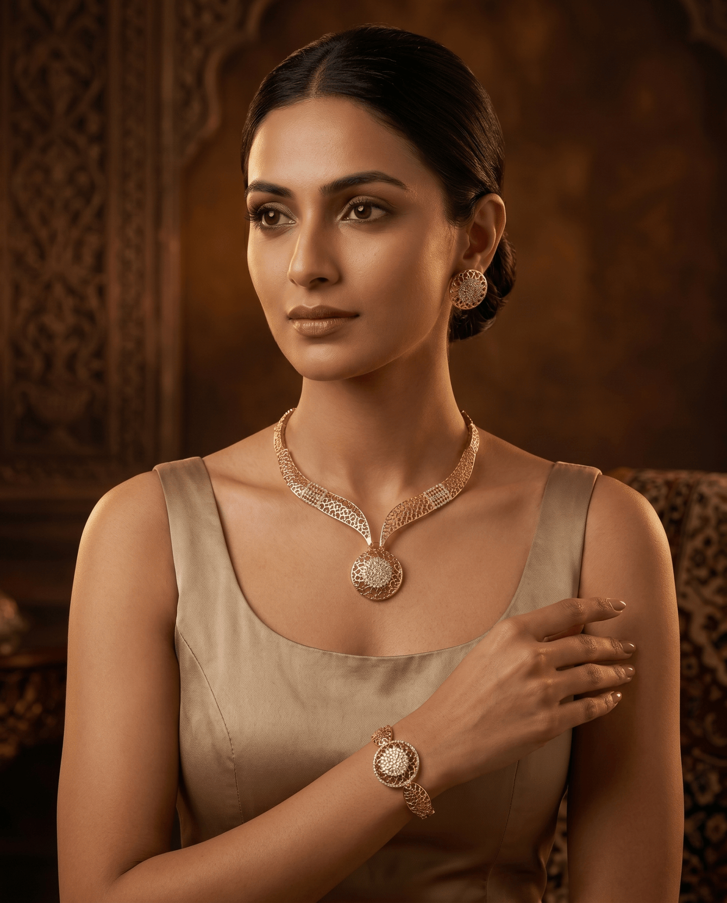 Celestial Luxe Gold Star & Moon 4 - Piece Jewellery Set - Maxiblink