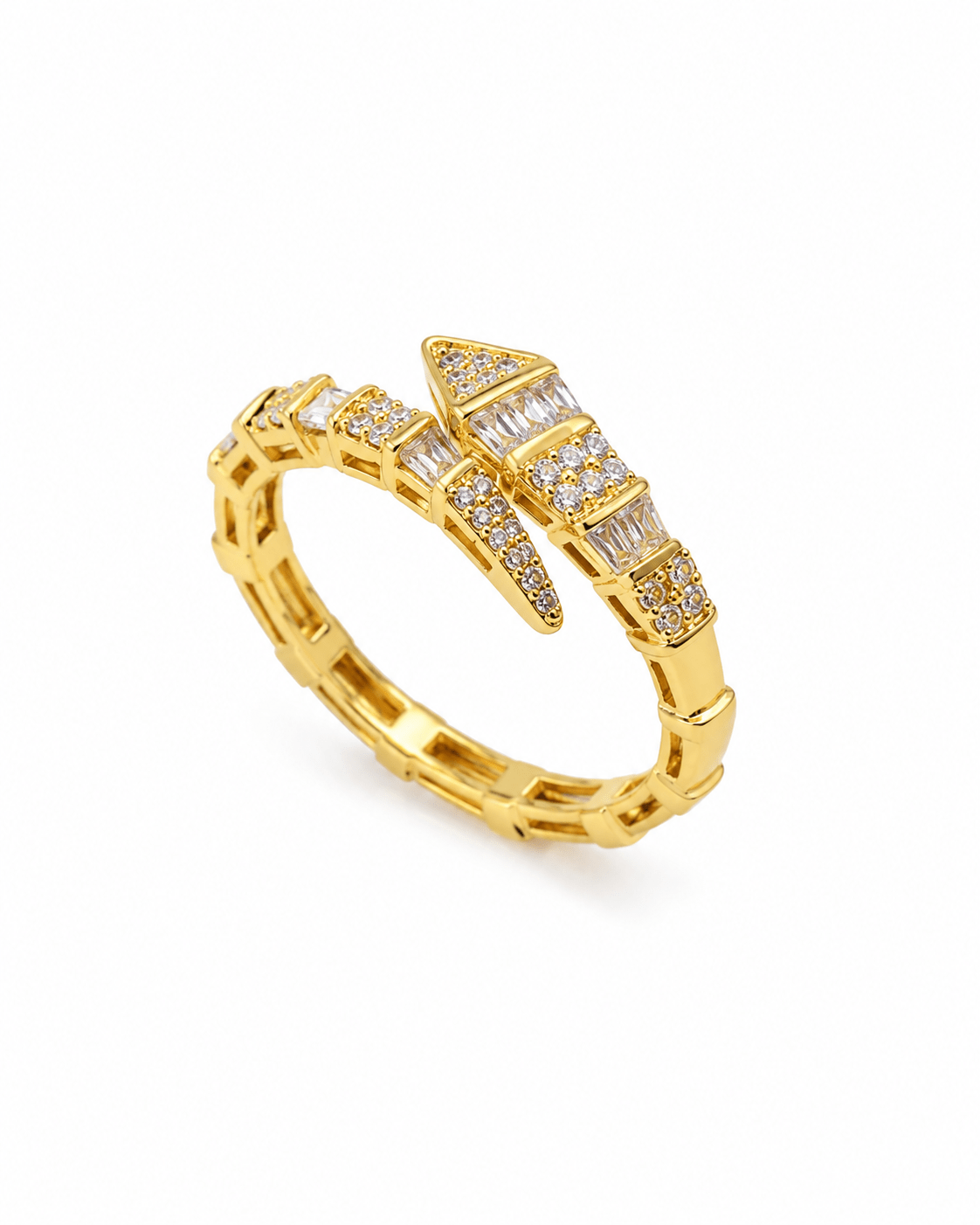 Crystal Serpent Wrap Ring - Maxiblink
