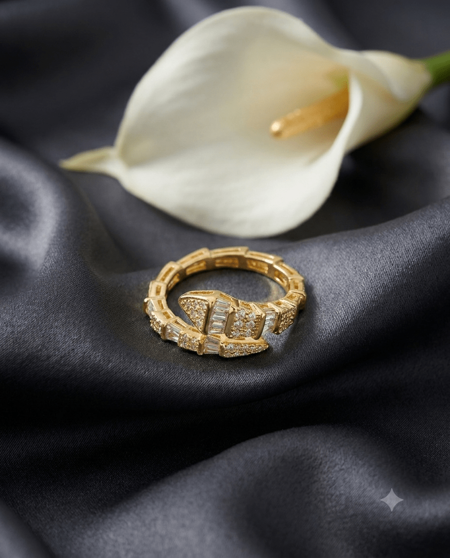 Crystal Serpent Wrap Ring - Maxiblink
