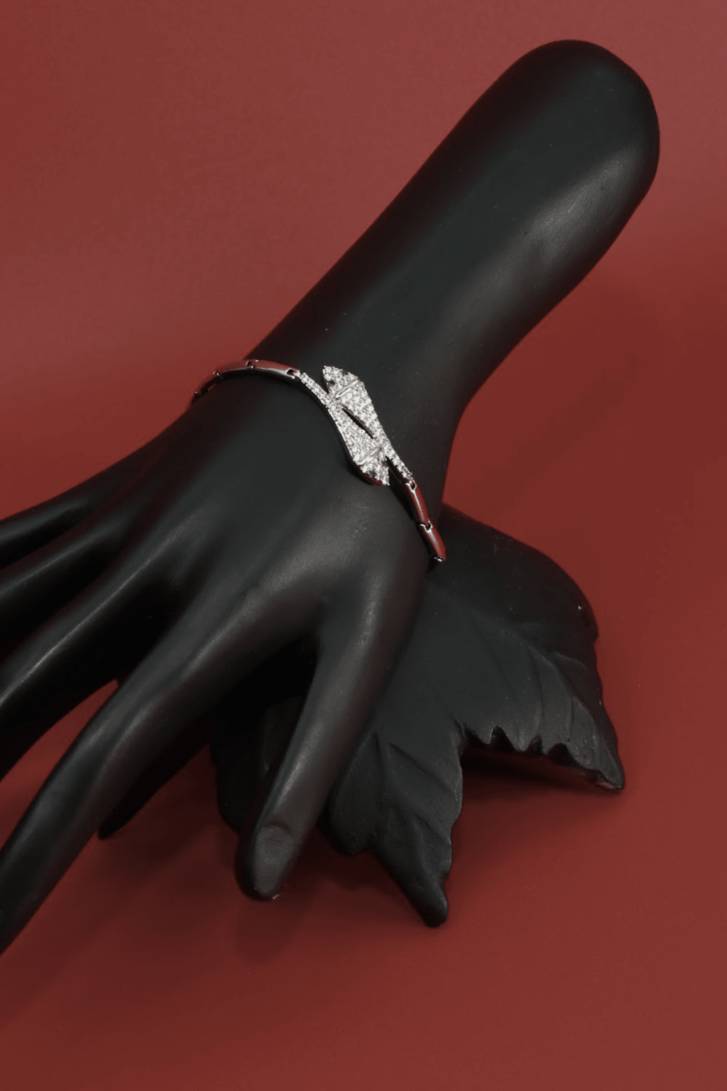Curved Diamond - Tip CZ Bracelet - Maxiblink