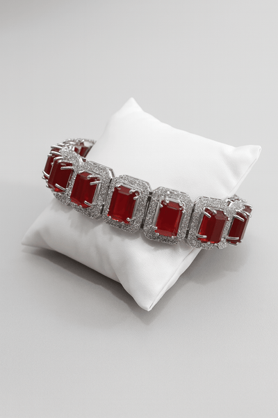 Deep Ruby Emerald - Cut Bracelet - Maxiblink