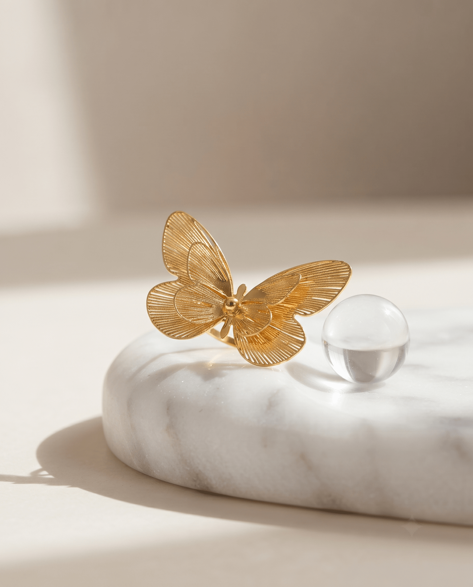 Filigree Butterfly Statement Ring - Maxiblink