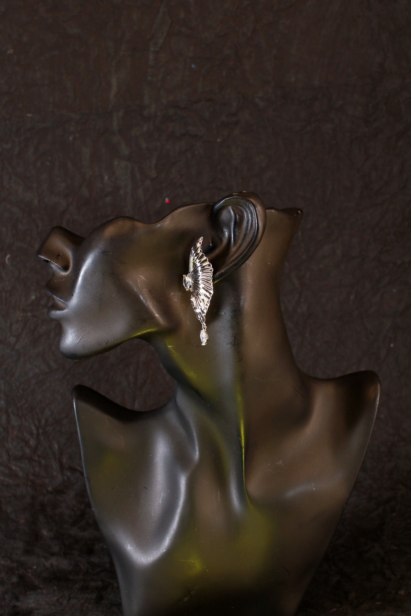 Gold Wing Anti - Tarnish Fashion Earrings | Elegant Party Accessory - Maxiblink