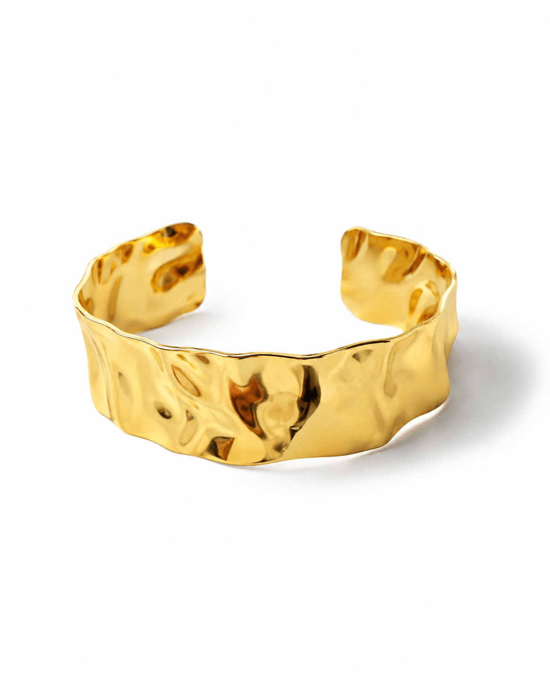 Liquid Ripple Wide Cuff Bracelet - Maxiblink