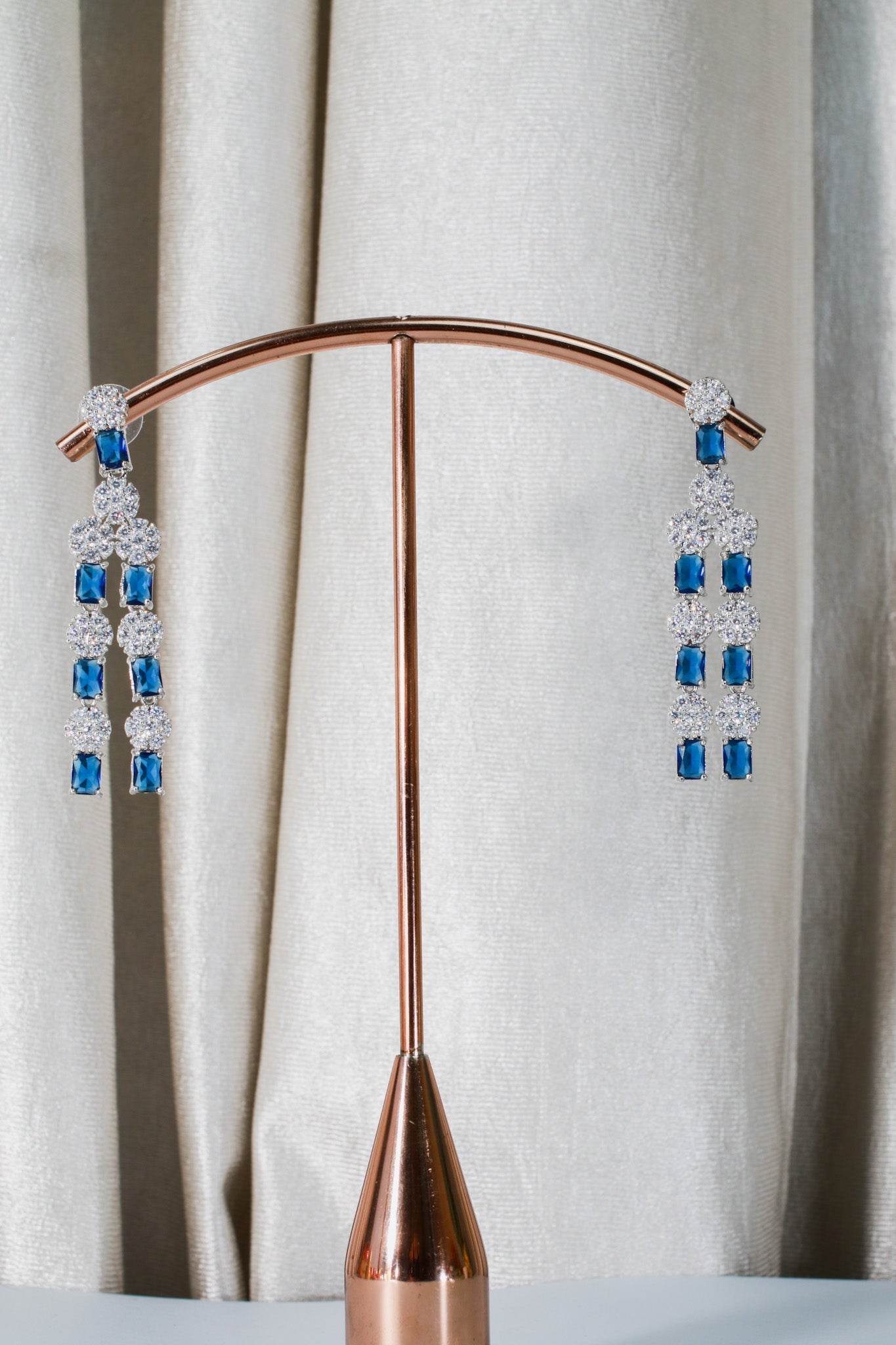 Midnight Sapphire Double - Strand Necklace Set - Maxiblink