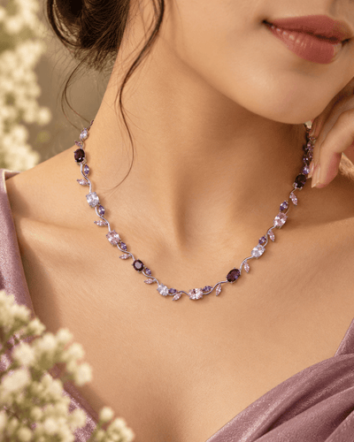Multi-Stone Wave Necklace - Maxiblink