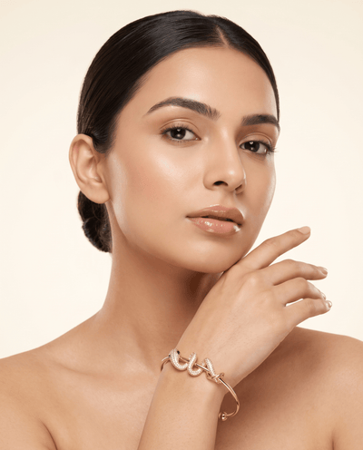 Pave Serpent Wrap Cuff Bracelet - Maxiblink
