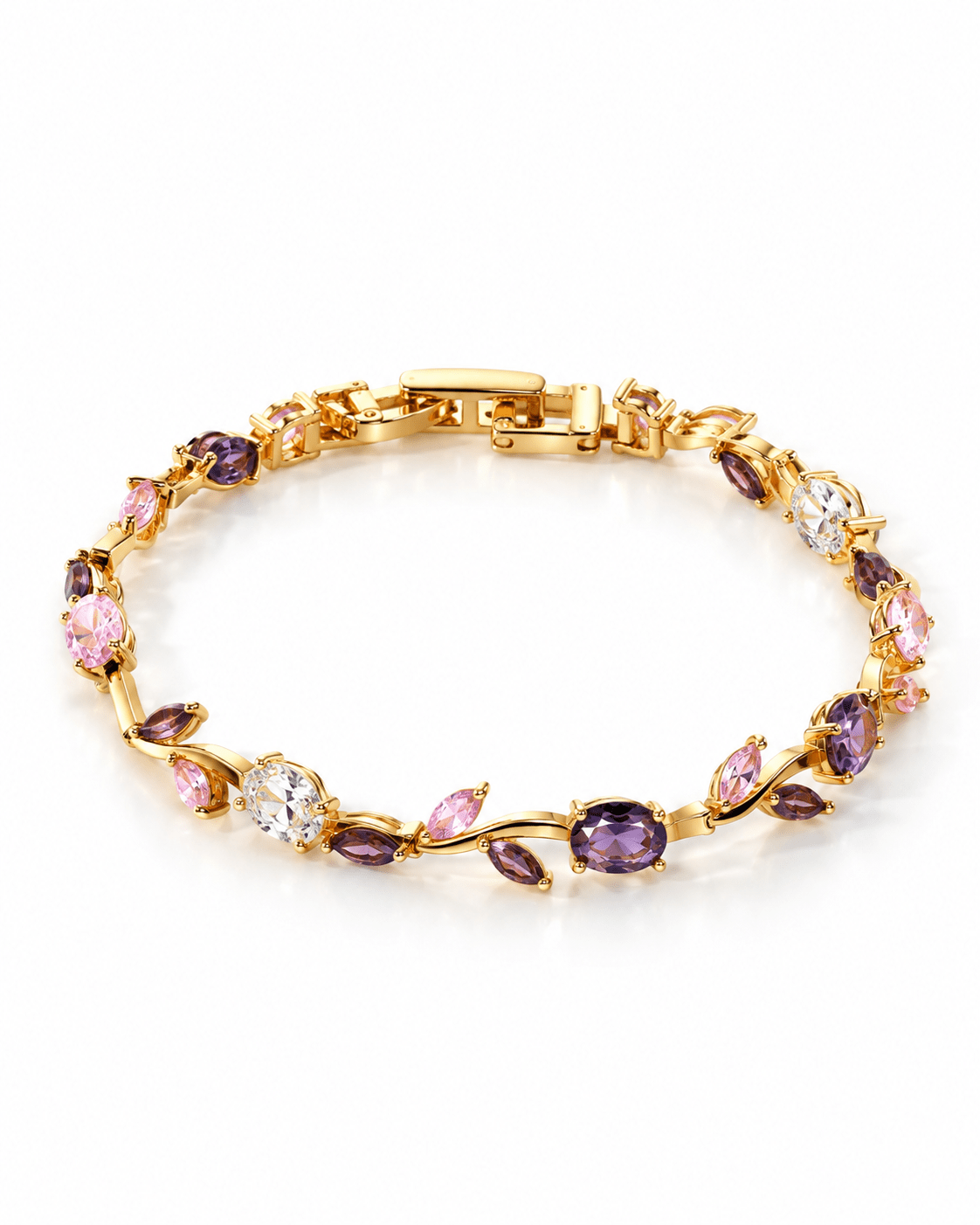 Pink Vine Tennis Bracelet - Maxiblink