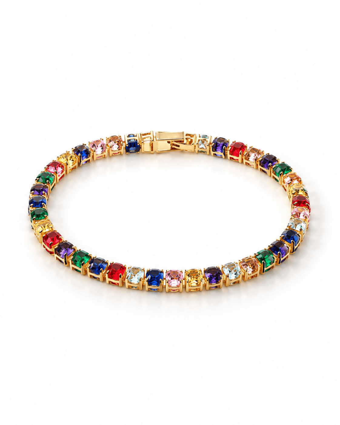 Rainbow Stone Tennis Bracelet - Maxiblink