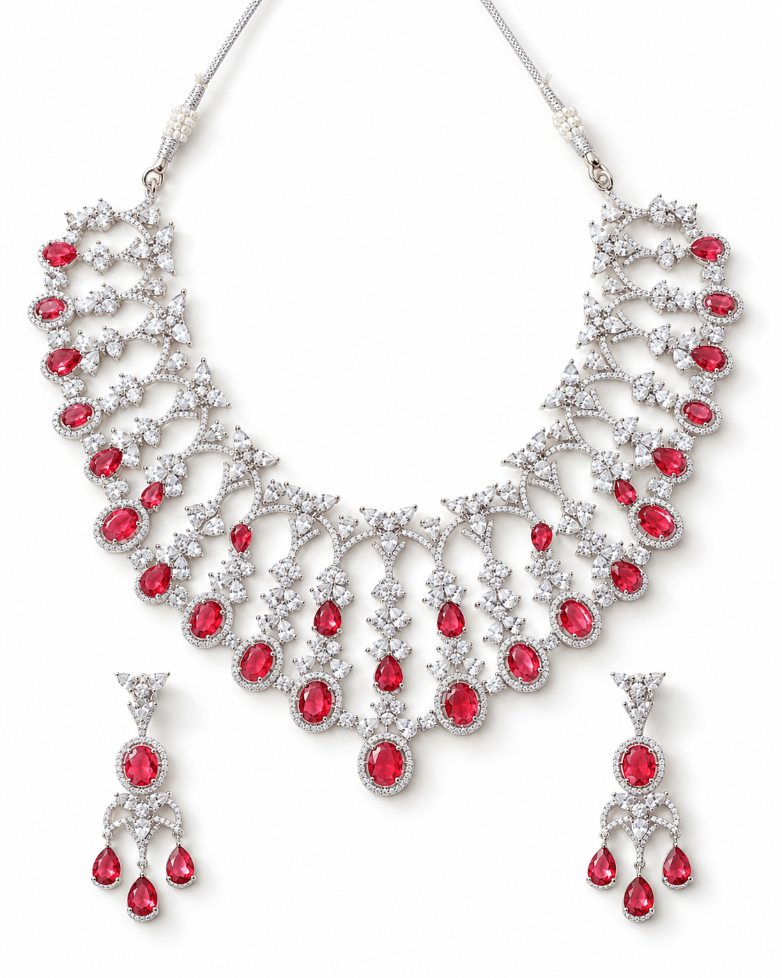 Ruby Trellis Necklace Set - Maxiblink