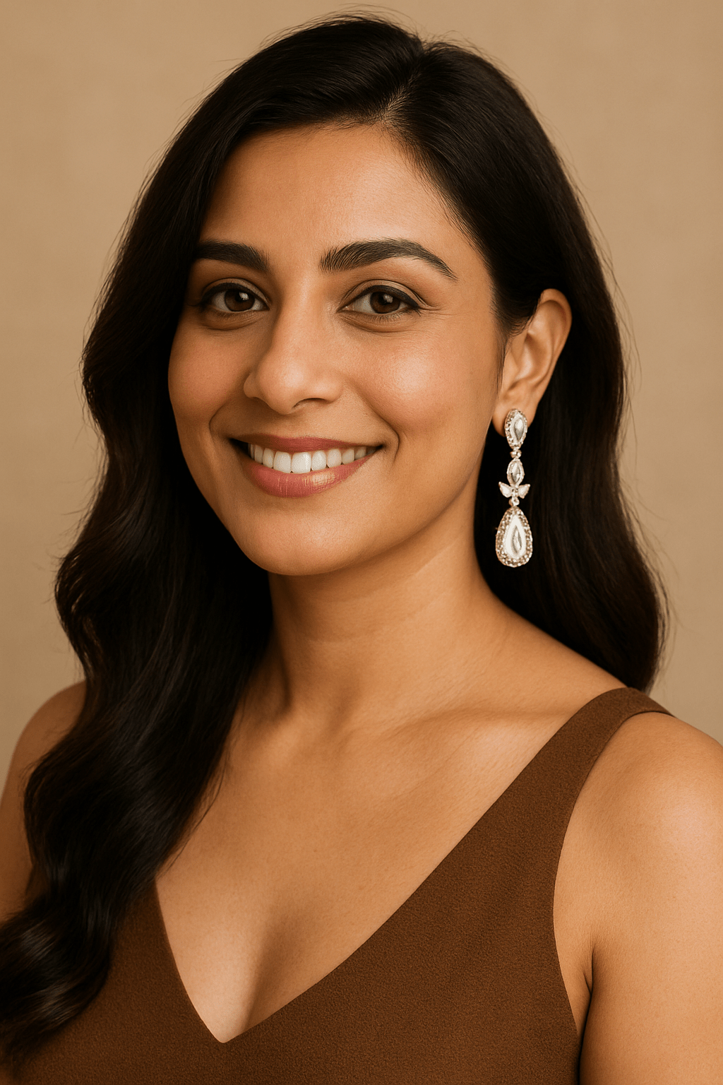 Teardrop Bridal Crystal Earrings - Maxiblink