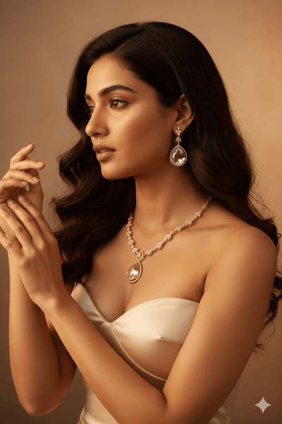 Teardrop Elegance Clear Stone Set - Maxiblink