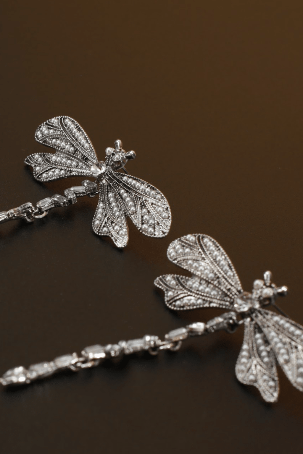 Vintage Dragonfly Stud Earrings – Antique Finish Anti - Tarnish Design - Maxiblink