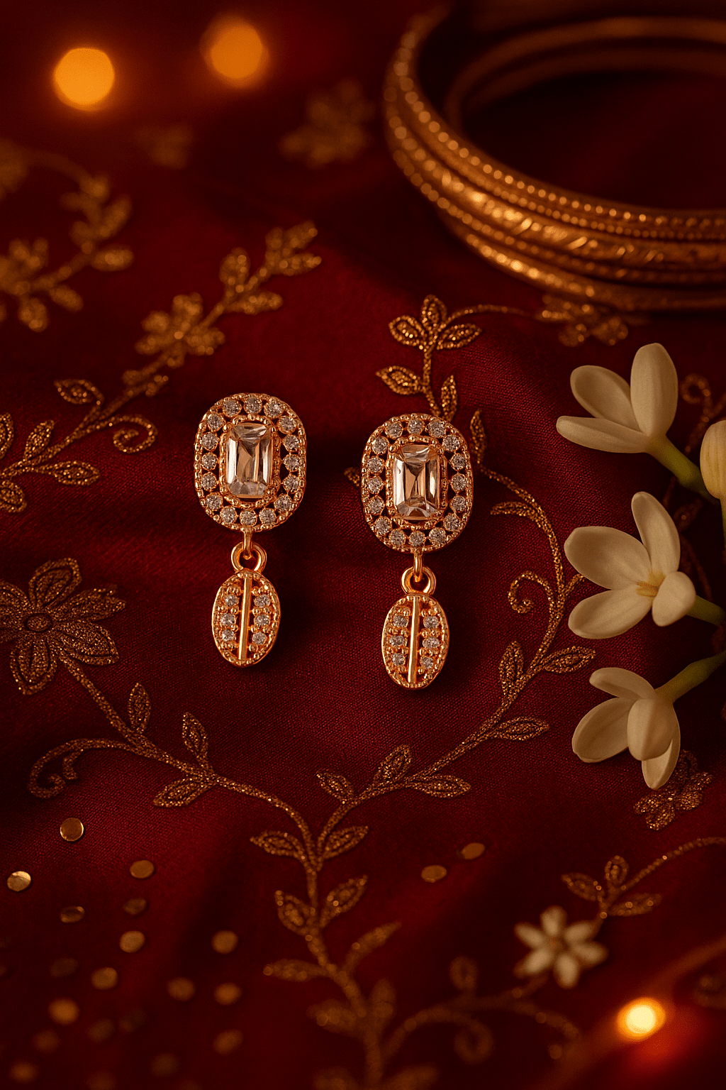Vintage Glam Dangle Earrings - Maxiblink